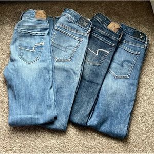 BUNDLE x4 pairs of AEO Jeans